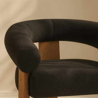 Winston Boucle Fabric Accent Chair