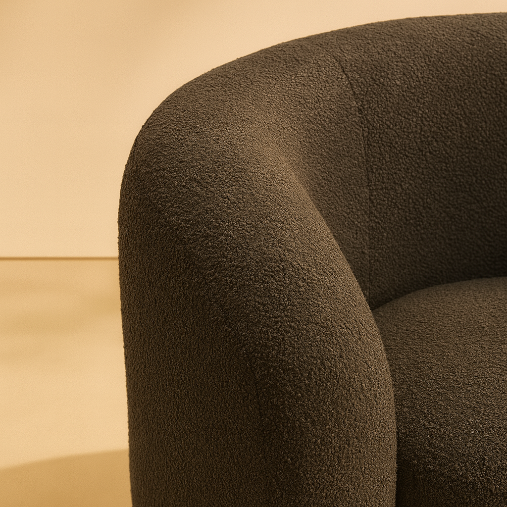 Roxbury Boucle Fabric Accent Chair