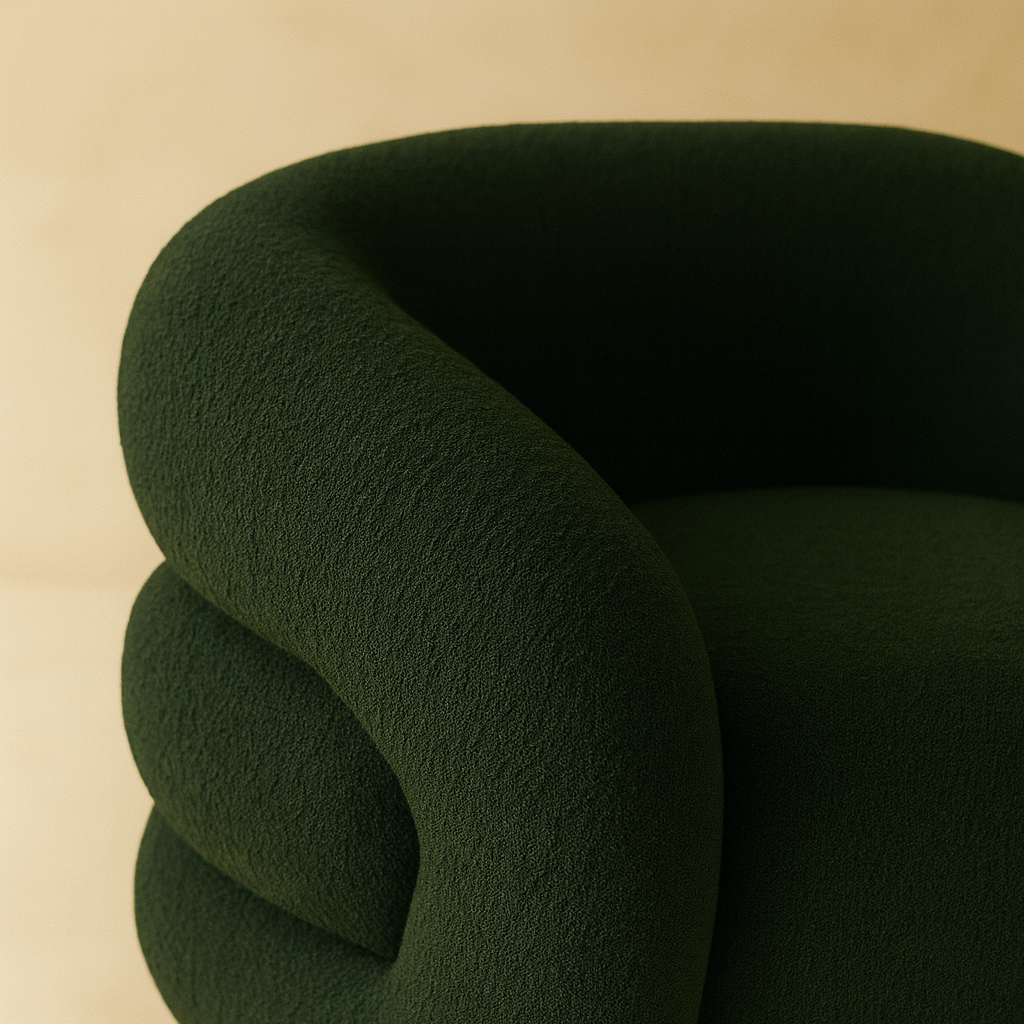 Roxbury Boucle Fabric Accent Chair