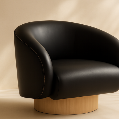 Gibson Vegan Leather Accent Chair