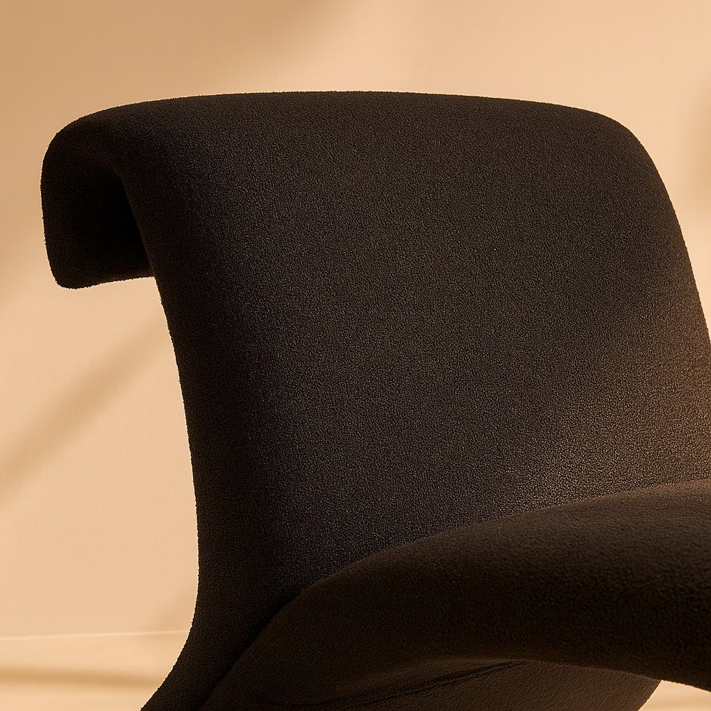 Mulberry Boucle Accent Chair