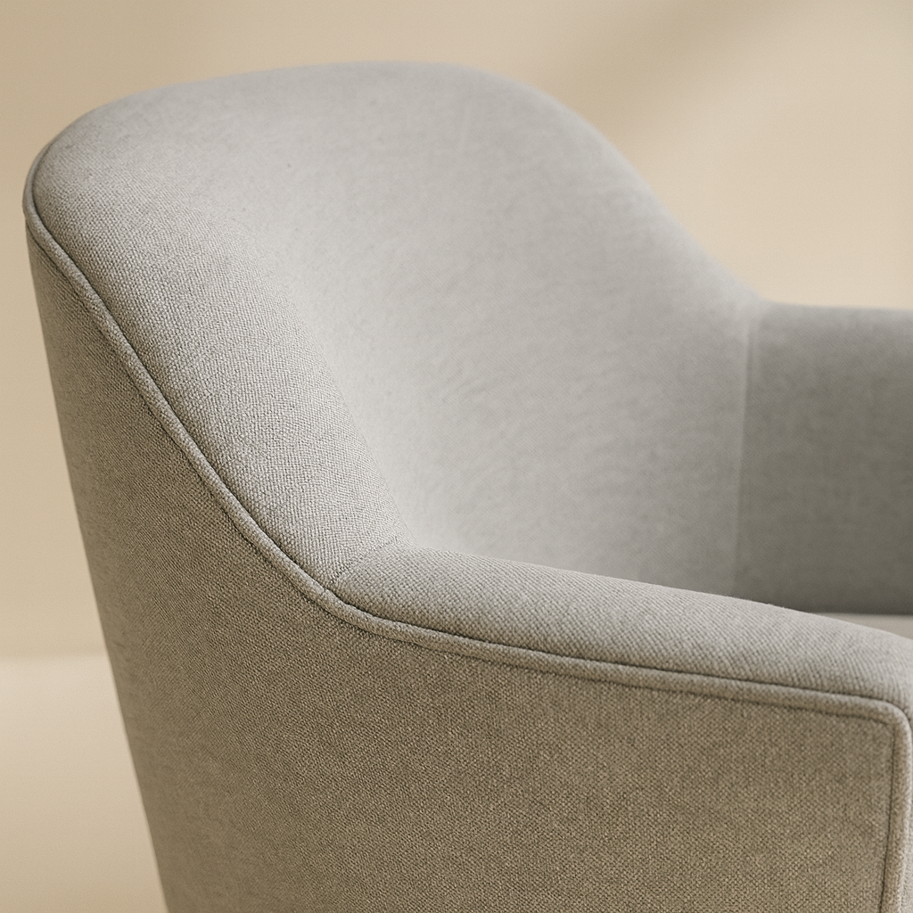 Clarita Chenille Fabric Accent Chair