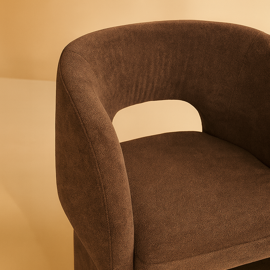 Emmet Chenille Fabric Accent Chair