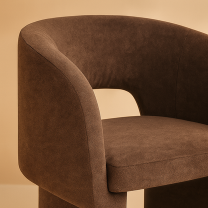 Emmet Chenille Fabric Accent Chair