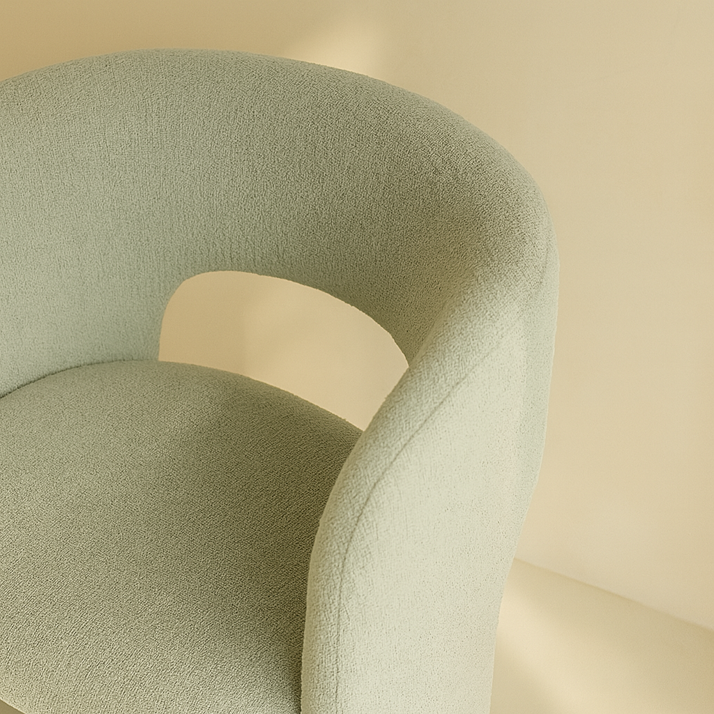 Emmet Chenille Fabric Accent Chair