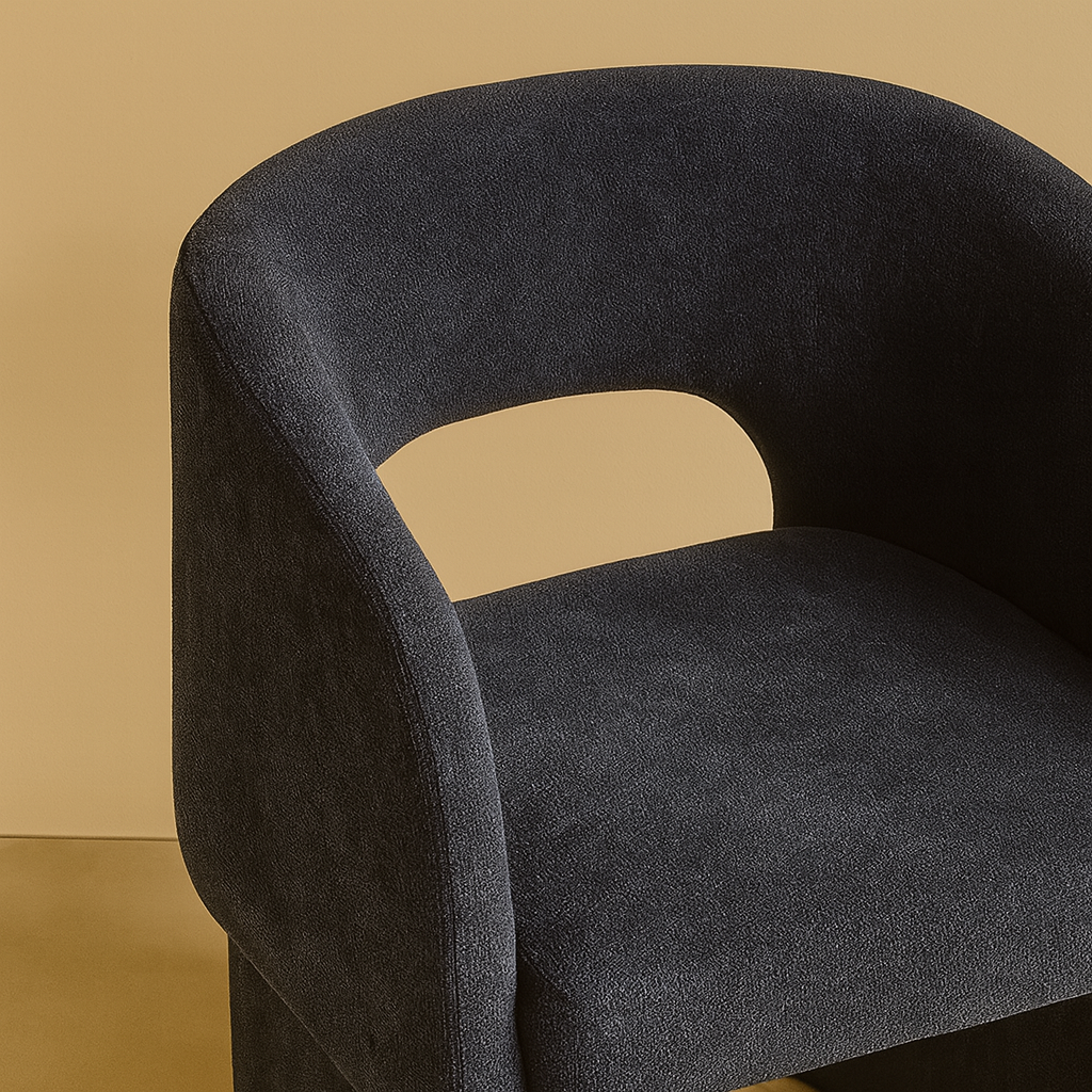 Emmet Chenille Fabric Accent Chair