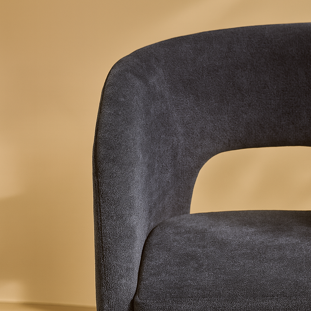 Emmet Chenille Fabric Accent Chair