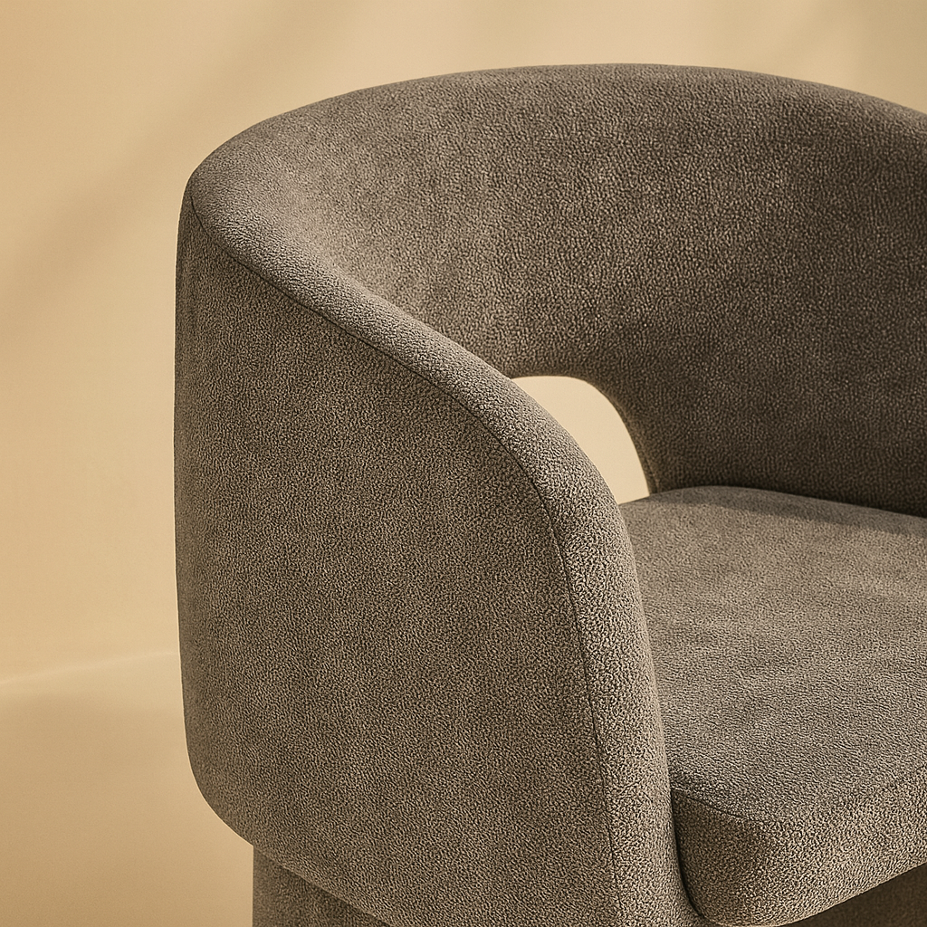 Emmet Chenille Fabric Accent Chair