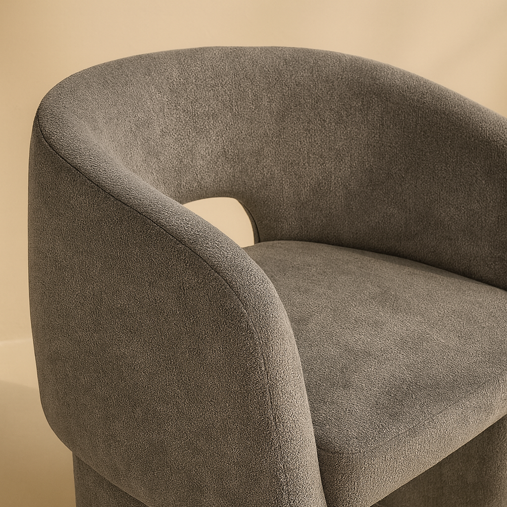 Emmet Chenille Fabric Accent Chair