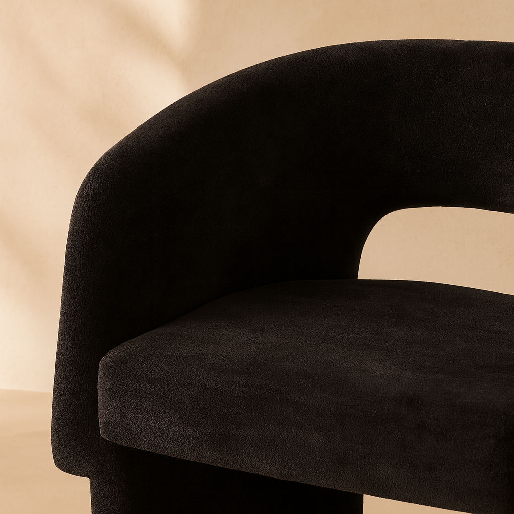 Emmet Chenille Fabric Accent Chair