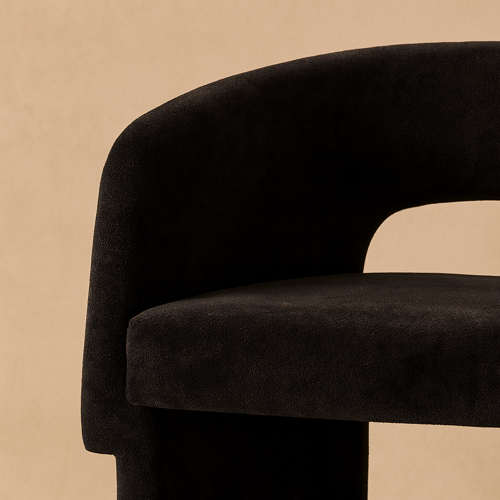 Emmet Chenille Fabric Accent Chair