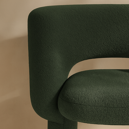 Emmet Boucle Fabric Accent Chair