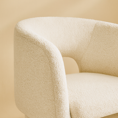 Emmet Boucle Fabric Accent Chair