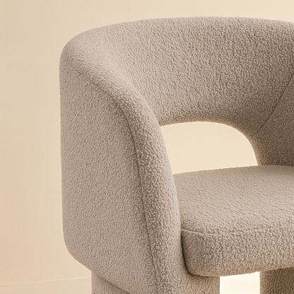 Emmet Boucle Fabric Accent Chair