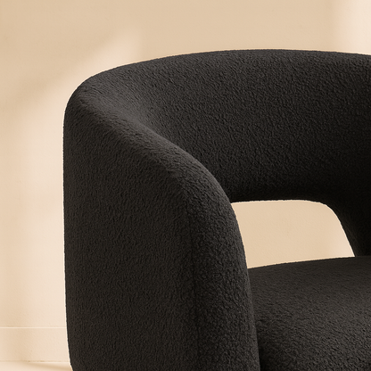 Emmet Boucle Fabric Accent Chair