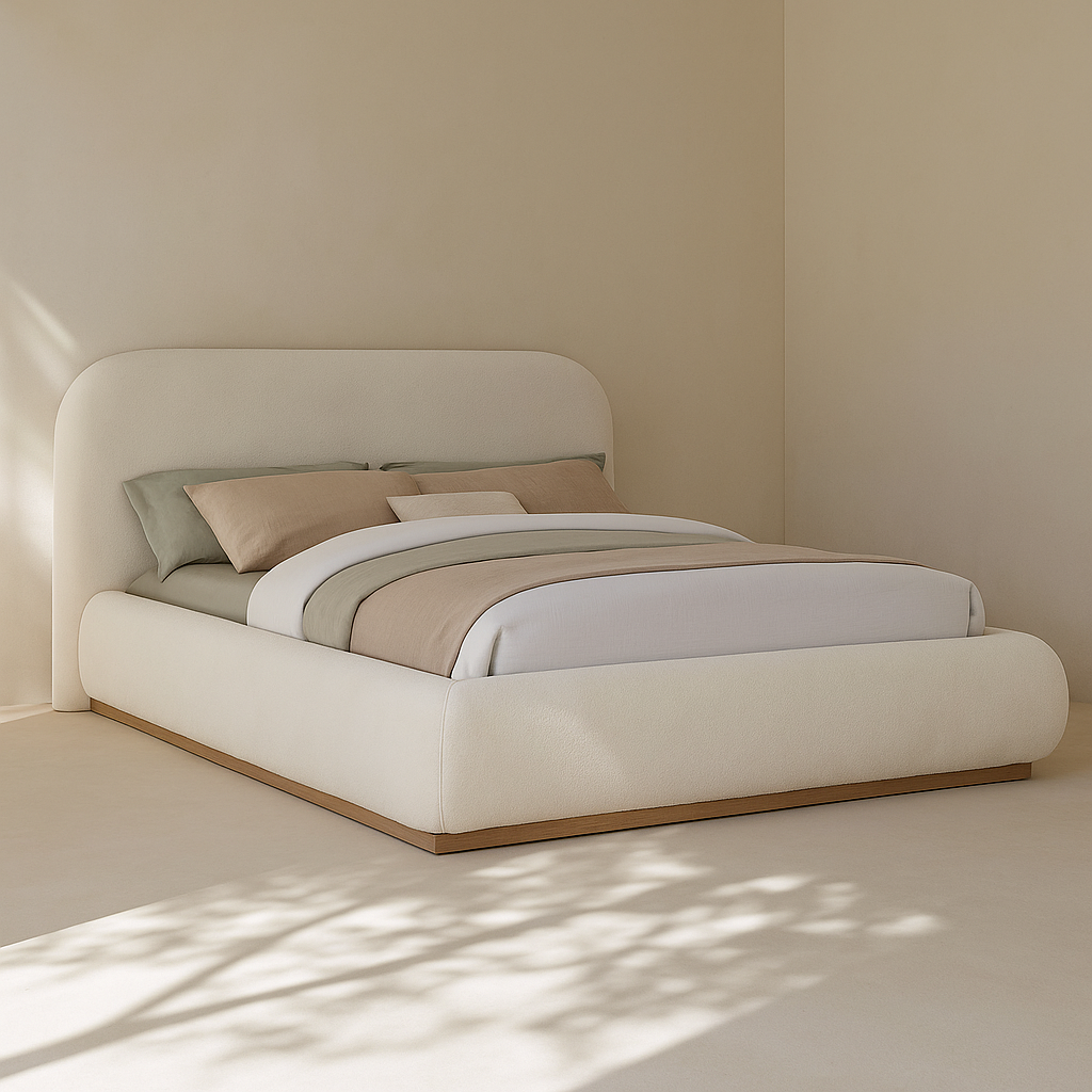 Vaughn Boucle Fabric Bed