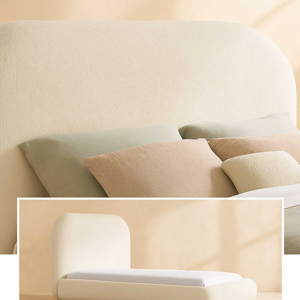 Vaughn Boucle Fabric Bed