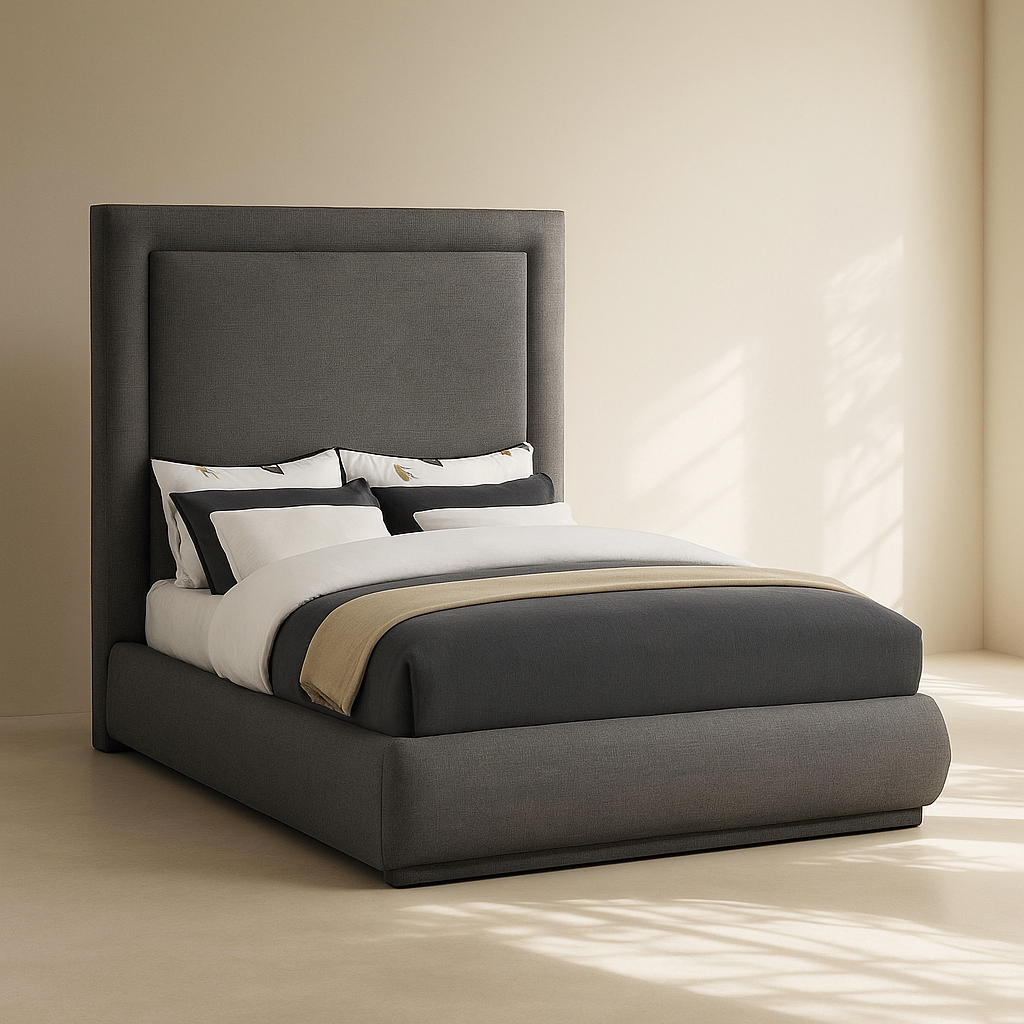 Brooke Linen Fabric Bed