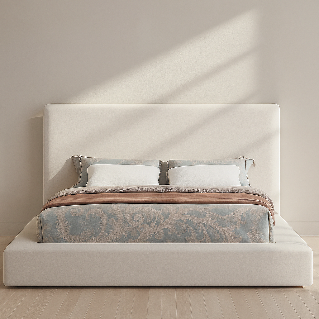 Devin Linen Fabric Bed