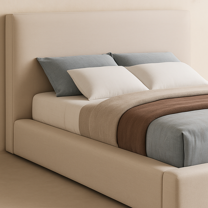 Devin Linen Fabric Bed