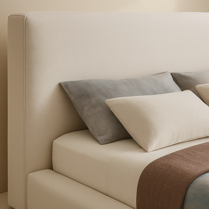 Devin Linen Fabric Bed