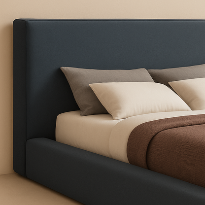 Devin Linen Fabric Bed