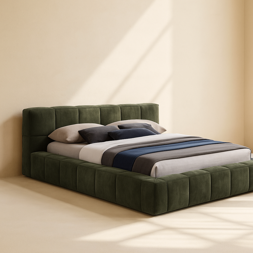 Carlin Chenille Fabric Bed