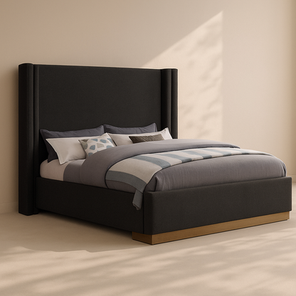 Halton Boucle Fabric Bed