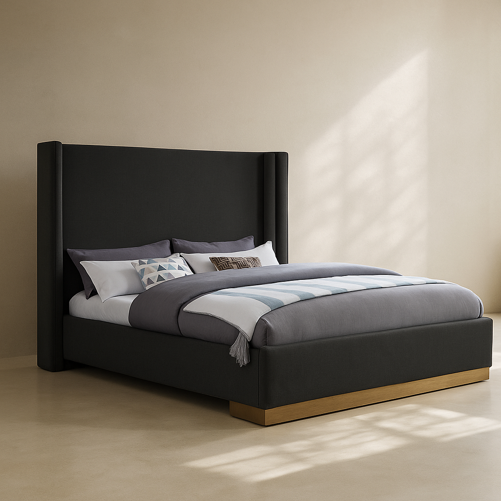 Halton Boucle Fabric Bed