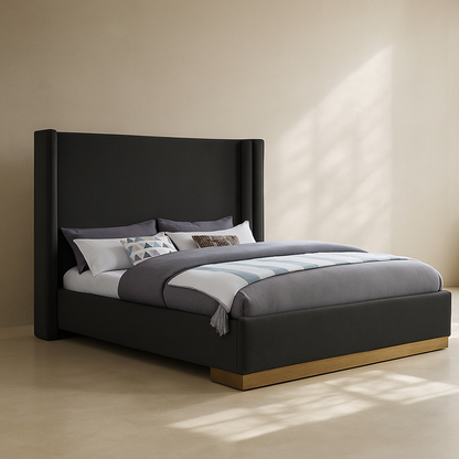 Halton Boucle Fabric Bed