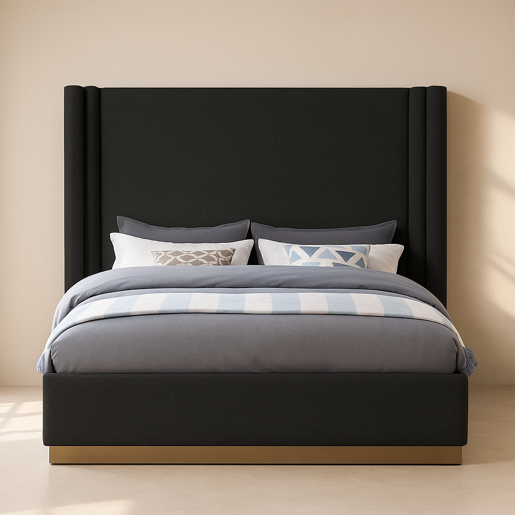 Halton Boucle Fabric Bed