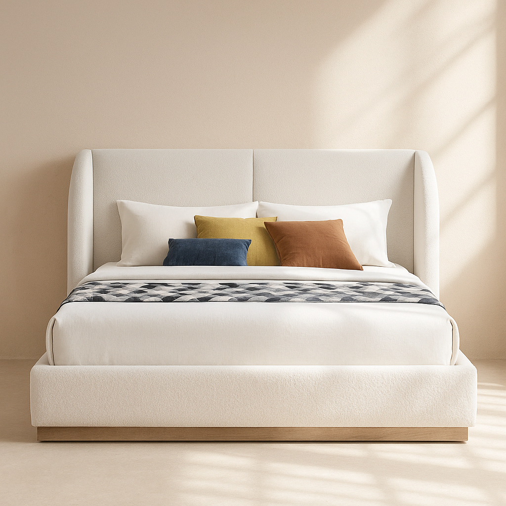 Jardin Boucle Fabric Bed