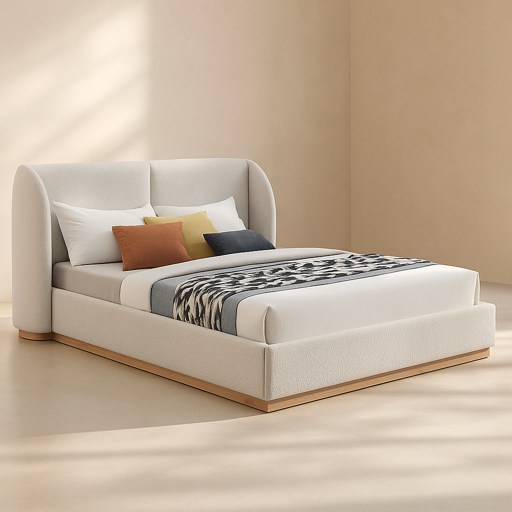 Jardin Boucle Fabric Bed