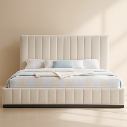 Lucia Linen Fabric Bed