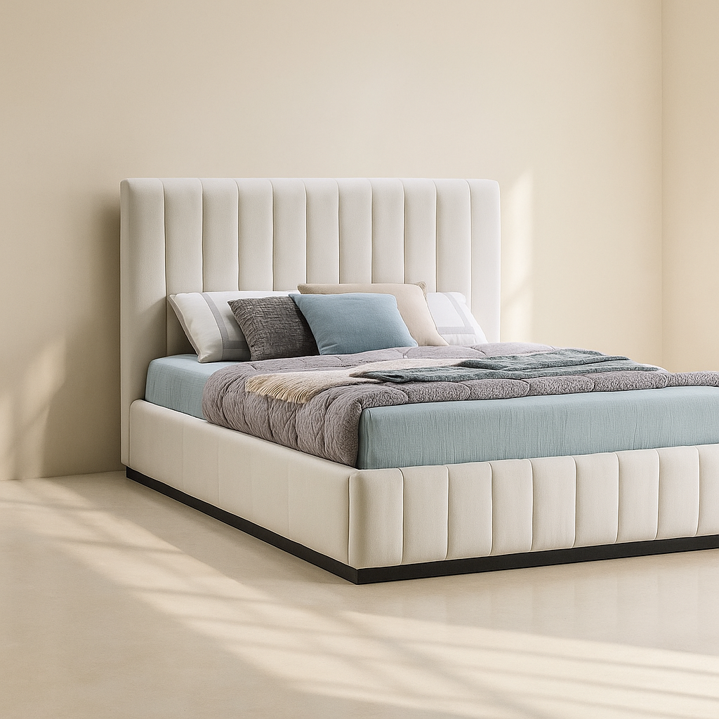 Lucia Linen Fabric Bed