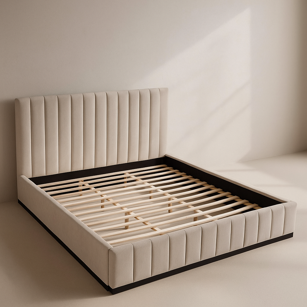 Lucia Linen Fabric Bed