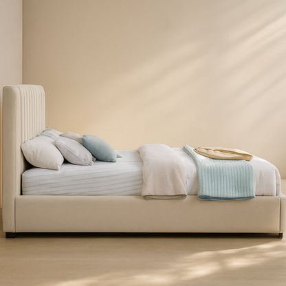 Lucia Linen Fabric Bed