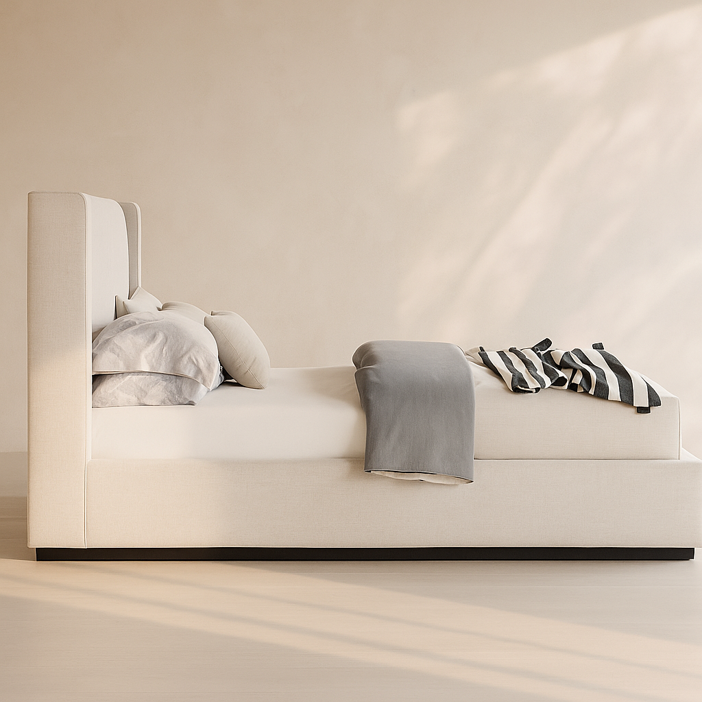 Logan Linen Fabric Bed