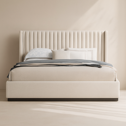 Logan Linen Fabric Bed