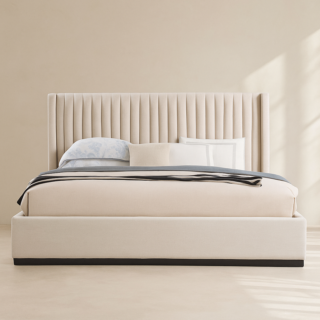 Logan Linen Fabric Bed