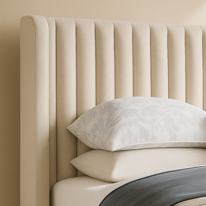 Logan Linen Fabric Bed