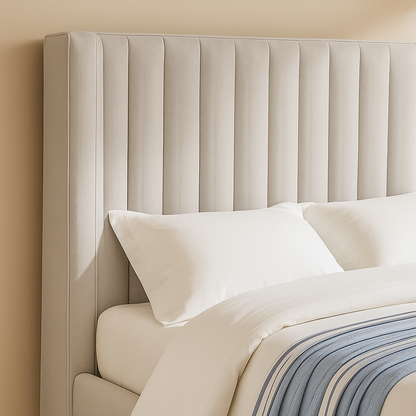 Logan Linen Fabric Bed