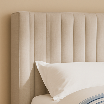 Logan Linen Fabric Bed