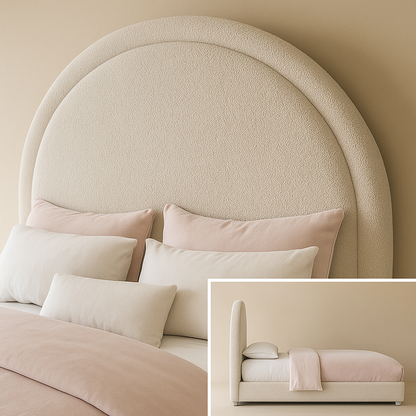 Milo Boucle Fabric Bed