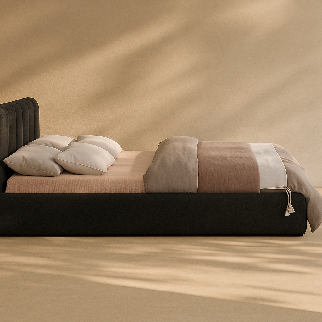 Nash Boucle Fabric Bed