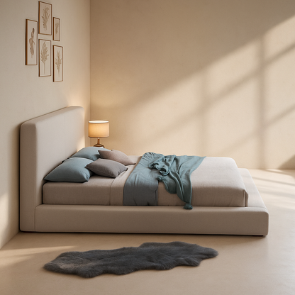 Terra Boucle Fabric Bed