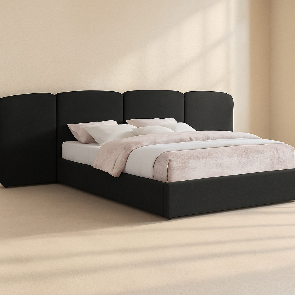 Shiloh Boucle Fabric Bed