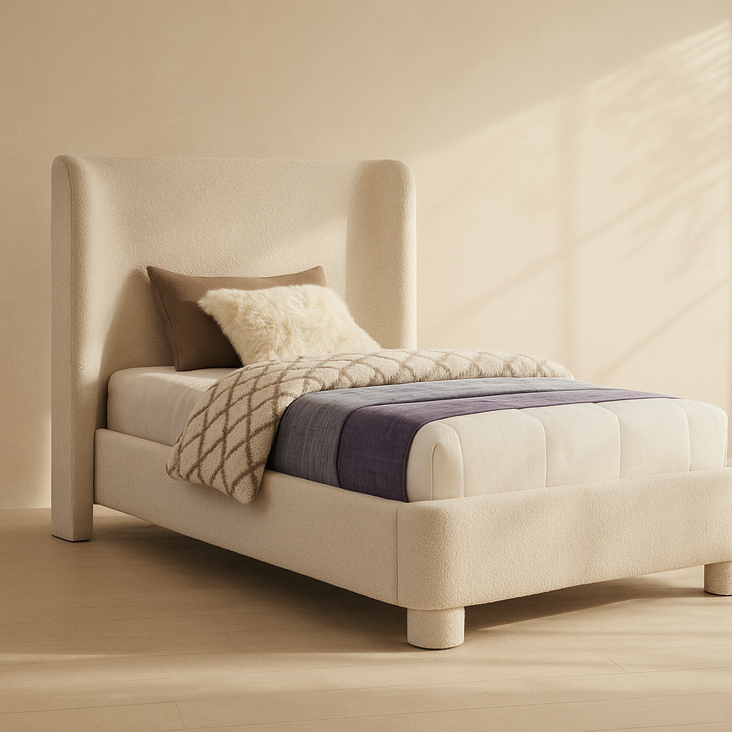 Penny Boucle Fabric Bed