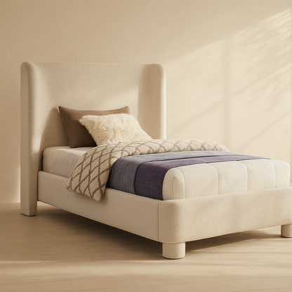 Penny Boucle Fabric Bed