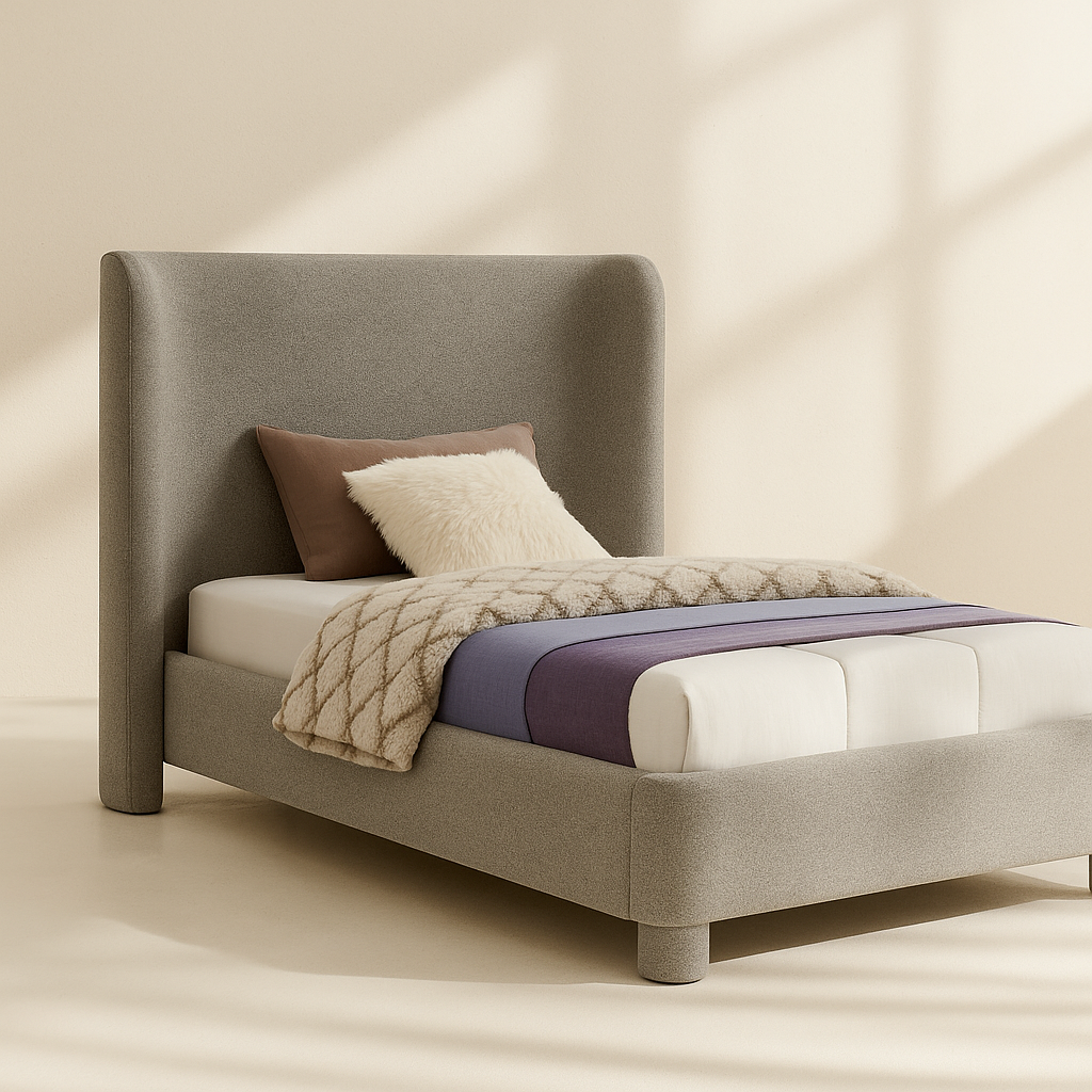 Penny Boucle Fabric Bed